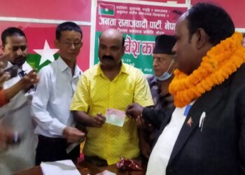युवा समाजसेवि गणेशसाह सहित जसपा मा प्रवेश