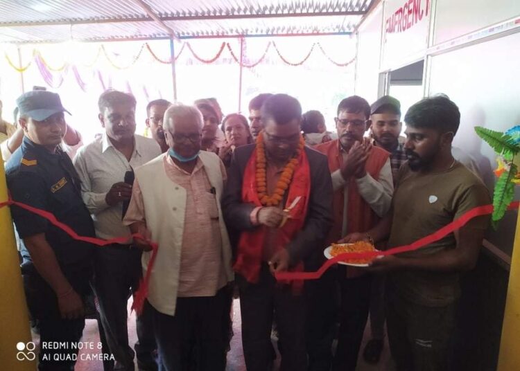 अर्थ मन्त्री साह द्धारा लहान सिटी हेल्थ केयर उदघाटन