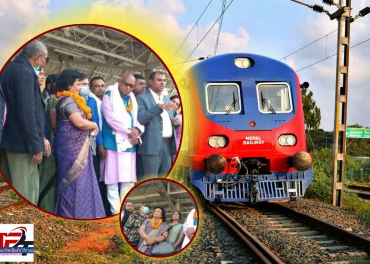 जनकपुर रेल्वेको ट्रयाक निरिक्षण गर्दै छिटोभन्दा छिटो रेल सञ्चालन हुने : भौतिक पूर्वाधारमन्त्री यादव