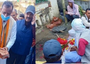 बिरगंजको इनर्वा टोलमा २५ लाखको लागतमा शिव मन्दिरको शिलान्यास