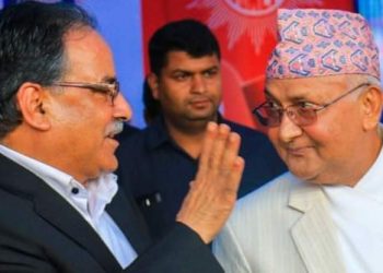 एमाले गुटका अध्यक्ष ओली, झुट, बेइमानी र धोकाको अर्को नाम : प्रचण्ड