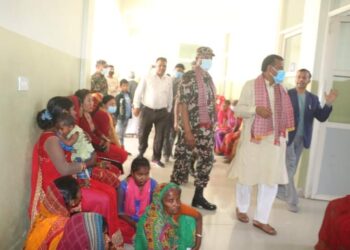 मुख्यमन्त्री राउतद्वारा रेयुकाई आँखा अस्पतालको निरीक्षण