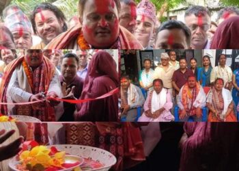 अध्यक्ष महतोले गरे स्वास्थ्य चौकीको उद्घाटन