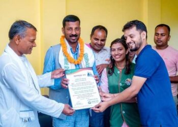 सहिद नगरपालिका नगर प्रमुख यादवद्वारा खाध्यान्न सहयोग