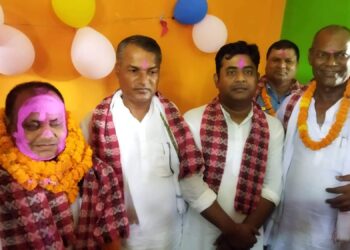 औरही गाउपालिका वाडा ६ का अध्यक्ष साहले गरे पदभार ग्रहण