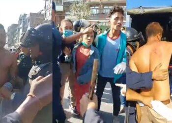 बनेपामा बन्दकर्ता र प्रहरीबीच घम्साघम्सी, केही पक्राउ