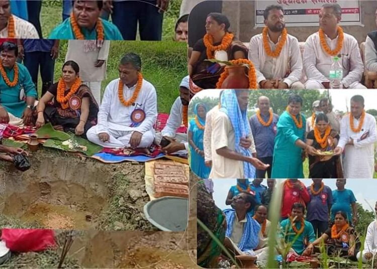 शिक्षा राज्य मन्त्री द्वारा ३६ लाखको लागतमा प्राविधिक विधालयको शिलान्यास