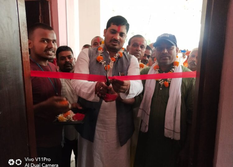 सोनौलमा पुर्व राज्यमन्त्री कुशवाहाद्वारा धर्मशाला उद्घाटन