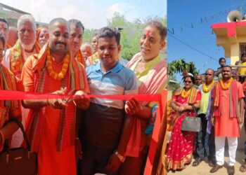 जगरनाथपुर गाउँपालिका अध्यक्ष,यादवद्वारा शिव मंदिरको उदघाटन