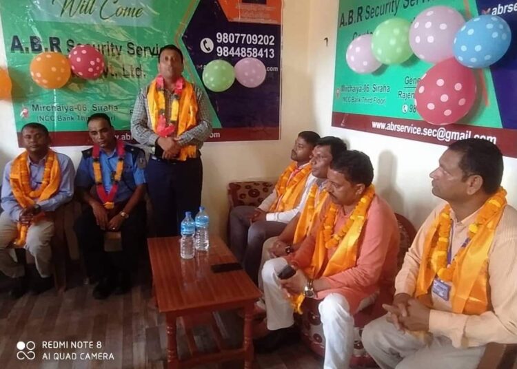 नेपाल सरकारबाट मान्यता प्राप्त मधेस प्रदेशमा पहिलो पल्ट मिर्चैयामा एबी.आर. सेकेरुटी सर्भिसको उदघाटन