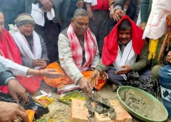 पूर्व उपप्रधानमन्त्री एवम् जसपा अध्यक्षद्वारा कृषि विश्वाविद्यालय भवन शिलान्यास