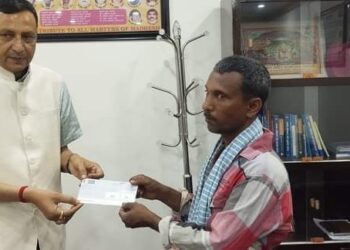 आनन्द साहको परिवारलाई पाँच लाख सहयोग