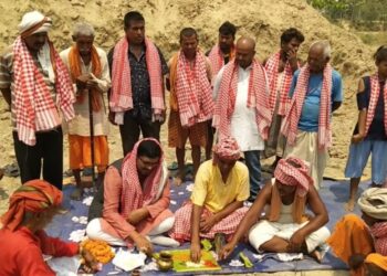 पुर्व राज्यमन्त्री कुशवाहाद्वारा सामुदायिक भवन शिलान्यास