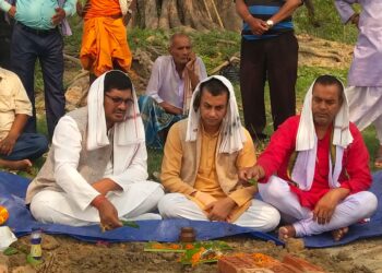 पुर्व राज्यमन्त्री कुशवाहाद्वारा भैरव स्थानको शिलान्यास