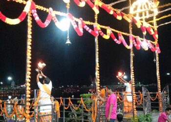 ‘गंगा आरती’ जनकपुरधामको पहिचान बन्दै