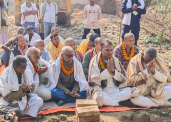 कविरधाम कनकपट्टीमा सदकविर धर्मशालाको शिलान्यास