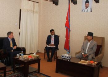 उपराष्ट्रपति यादव र बेलायतका राजदूत फेनबीच शिष्टाचार भेटवार्ता