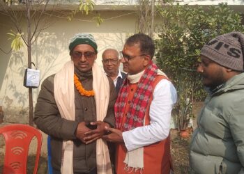 मधेश आन्दोलनका प्रथम सहिद रमेश महतोका दाजुलाई सभामुखले गरे सम्मान