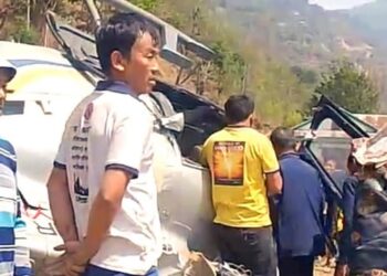 अवतरणकै क्रममा पल्टियो हेलिकप्टर : खोटाङमा एयर डाइनेस्टीको ९ एन–एएफक्यू दुर्घटनाग्रस्त, एक जना घाइते