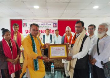 राजु पासवानलाई वैद्य–प्रकाश मानव अधिकार सम्मान