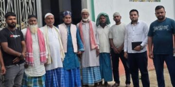 रसुवाका बाढी पीडितलाई झिटकहिया मुस्लिम समुदायद्वारा आर्थिक सहयोग